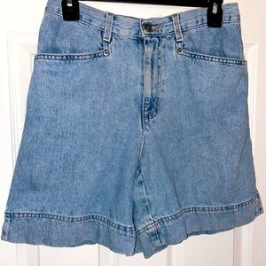 Liz Claiborne Blue Jean Shorts High-Waisted Relaxed Fit
